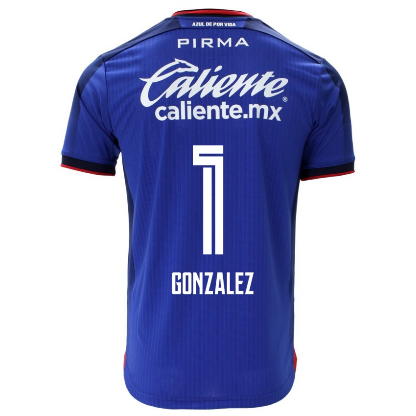 Kinder Itzayana Gonzalez #1 Blau Heimtrikot Trikot 2023/24 T-Shirt