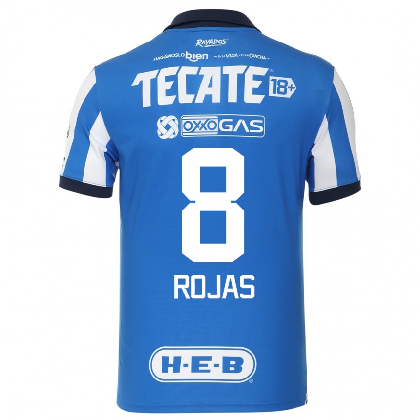 Kinder Joao Rojas #8 Blau Weiss Heimtrikot Trikot 2023/24 T-Shirt