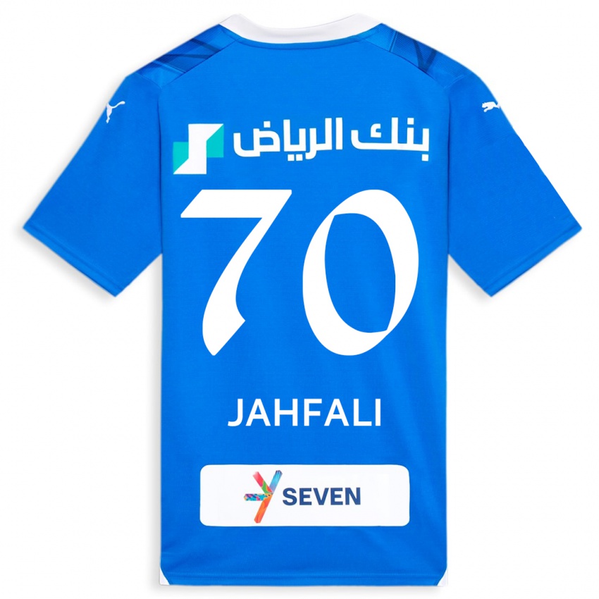 Kinder Mohammed Jahfali #70 Blau Heimtrikot Trikot 2023/24 T-Shirt