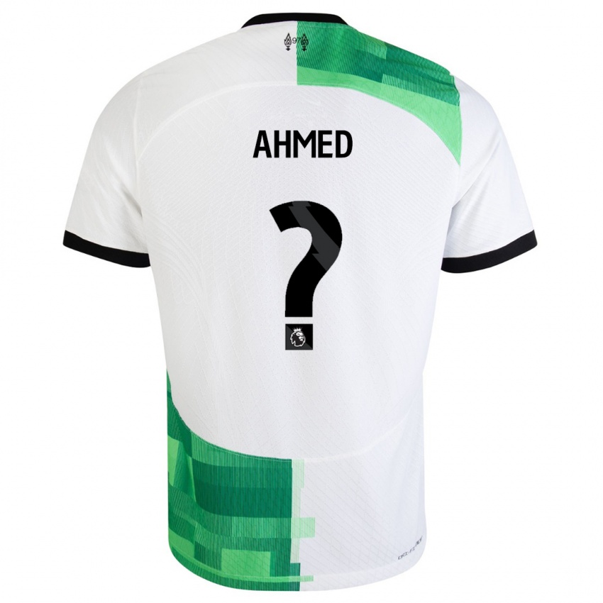 Kinder Karim Ahmed #0 Weiß Grün Auswärtstrikot Trikot 2023/24 T-Shirt