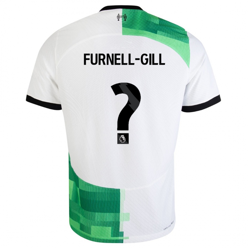 Kinder Luca Furnell-Gill #0 Weiß Grün Auswärtstrikot Trikot 2023/24 T-Shirt