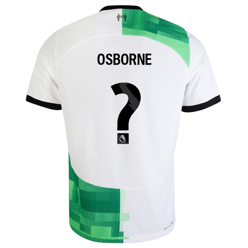 Kinder Niall Osborne #0 Weiß Grün Auswärtstrikot Trikot 2023/24 T-Shirt