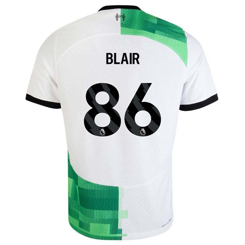 Kinder Harvey Blair #86 Weiß Grün Auswärtstrikot Trikot 2023/24 T-Shirt