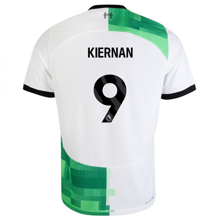 Kinder Leanne Kiernan #9 Weiß Grün Auswärtstrikot Trikot 2023/24 T-Shirt