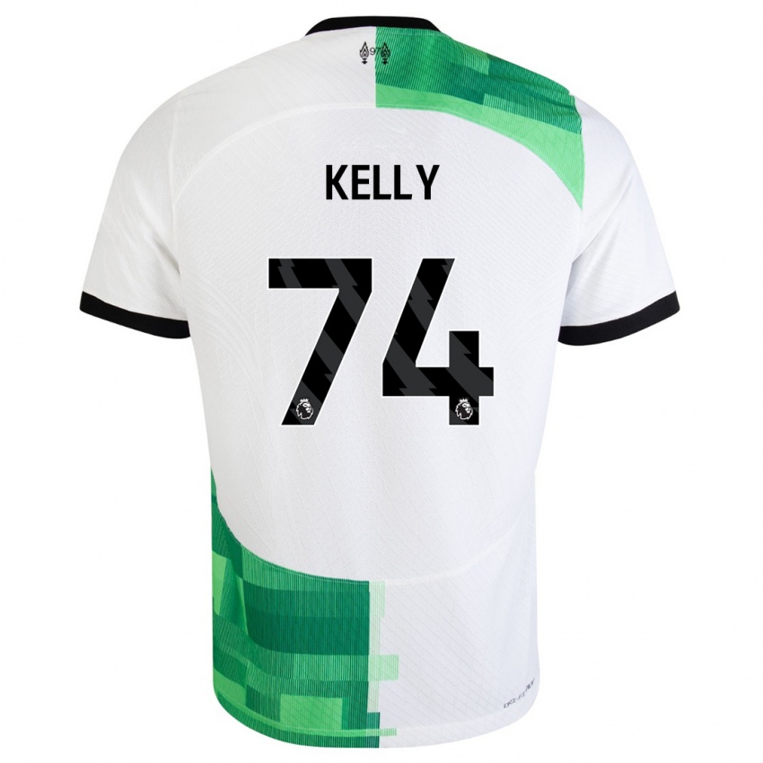 Kinder Oscar Kelly #74 Weiß Grün Auswärtstrikot Trikot 2023/24 T-Shirt