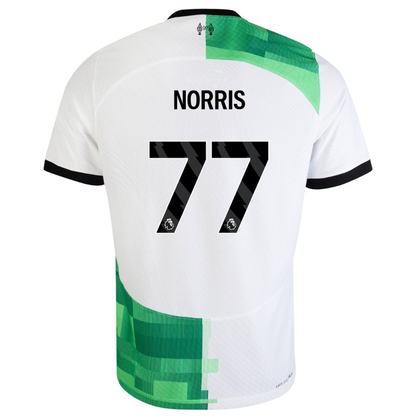 Kinder James Norris #77 Weiß Grün Auswärtstrikot Trikot 2023/24 T-Shirt