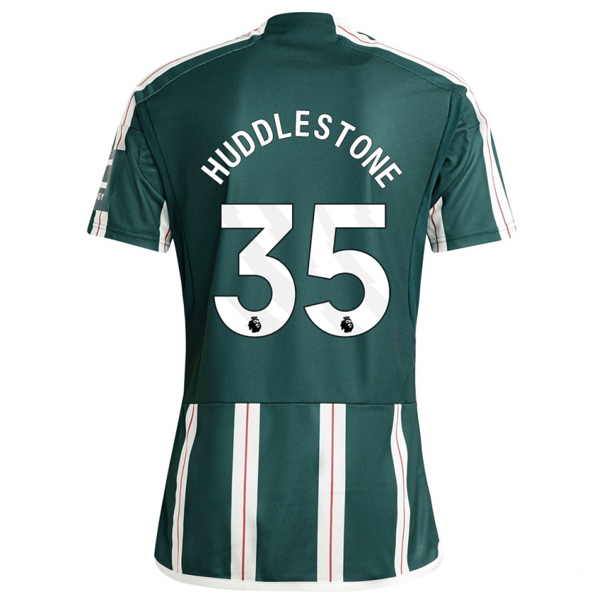 Kinder Tom Huddlestone #35 Dunkelgrün Auswärtstrikot Trikot 2023/24 T-Shirt