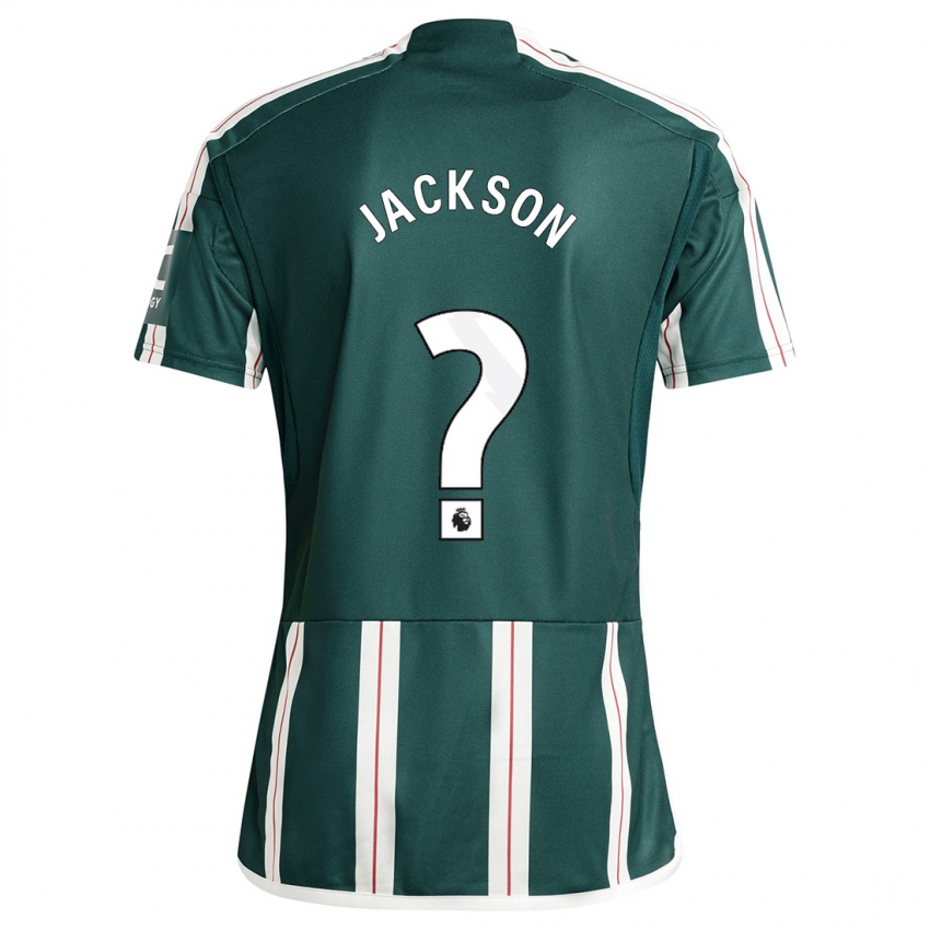 Kinder Louis Jackson #0 Dunkelgrün Auswärtstrikot Trikot 2023/24 T-Shirt