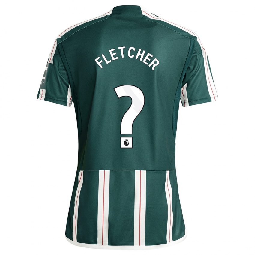 Kinder Tyler Fletcher #0 Dunkelgrün Auswärtstrikot Trikot 2023/24 T-Shirt