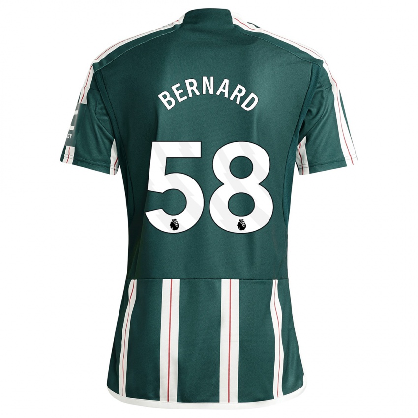 Kinder Bernard #58 Dunkelgrün Auswärtstrikot Trikot 2023/24 T-Shirt