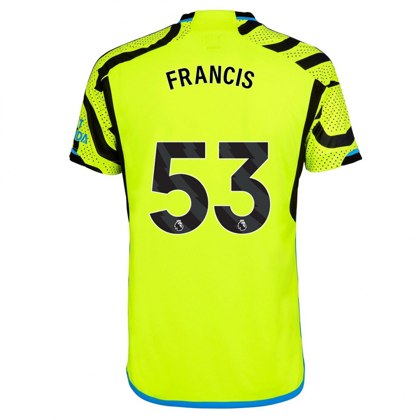 Kinder Jack Henry Francis #53 Gelb Auswärtstrikot Trikot 2023/24 T-Shirt