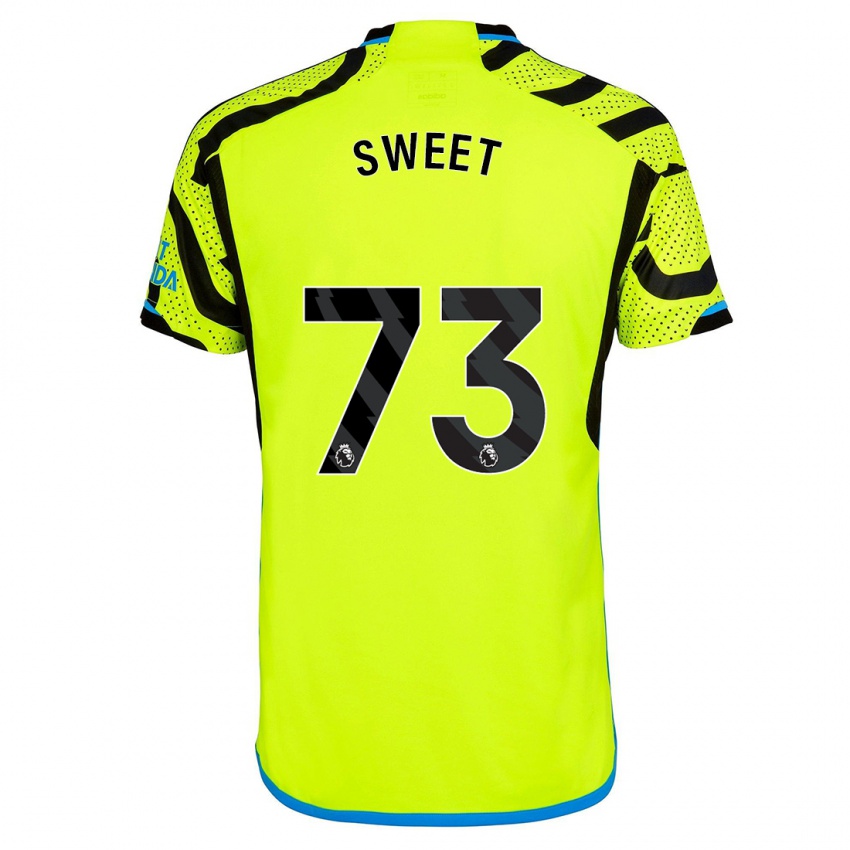 Kinder James Sweet #73 Gelb Auswärtstrikot Trikot 2023/24 T-Shirt