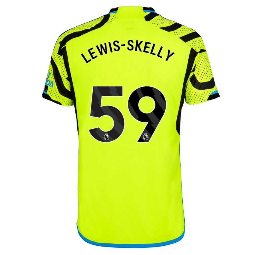 Kinder Myles Lewis-Skelly #59 Gelb Auswärtstrikot Trikot 2023/24 T-Shirt