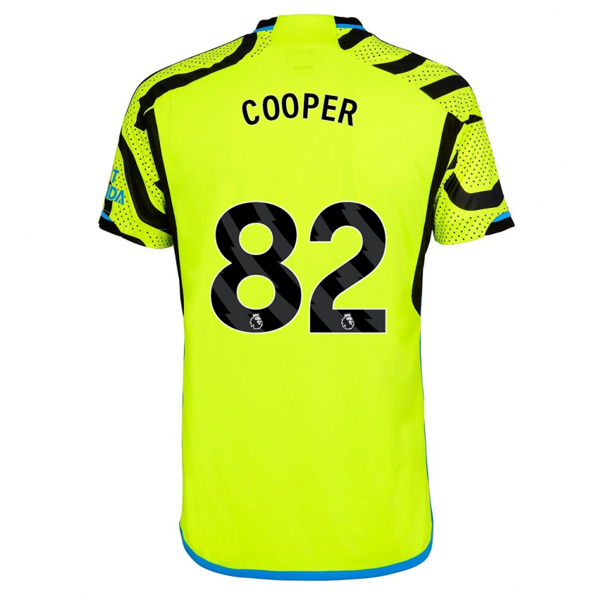 Kinder Noah Cooper #82 Gelb Auswärtstrikot Trikot 2023/24 T-Shirt