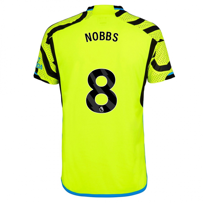 Kinder Nobbs #8 Gelb Auswärtstrikot Trikot 2023/24 T-Shirt