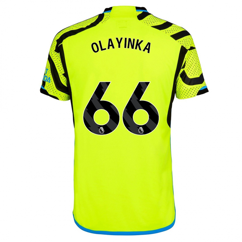 Kinder James Olayinka #66 Gelb Auswärtstrikot Trikot 2023/24 T-Shirt