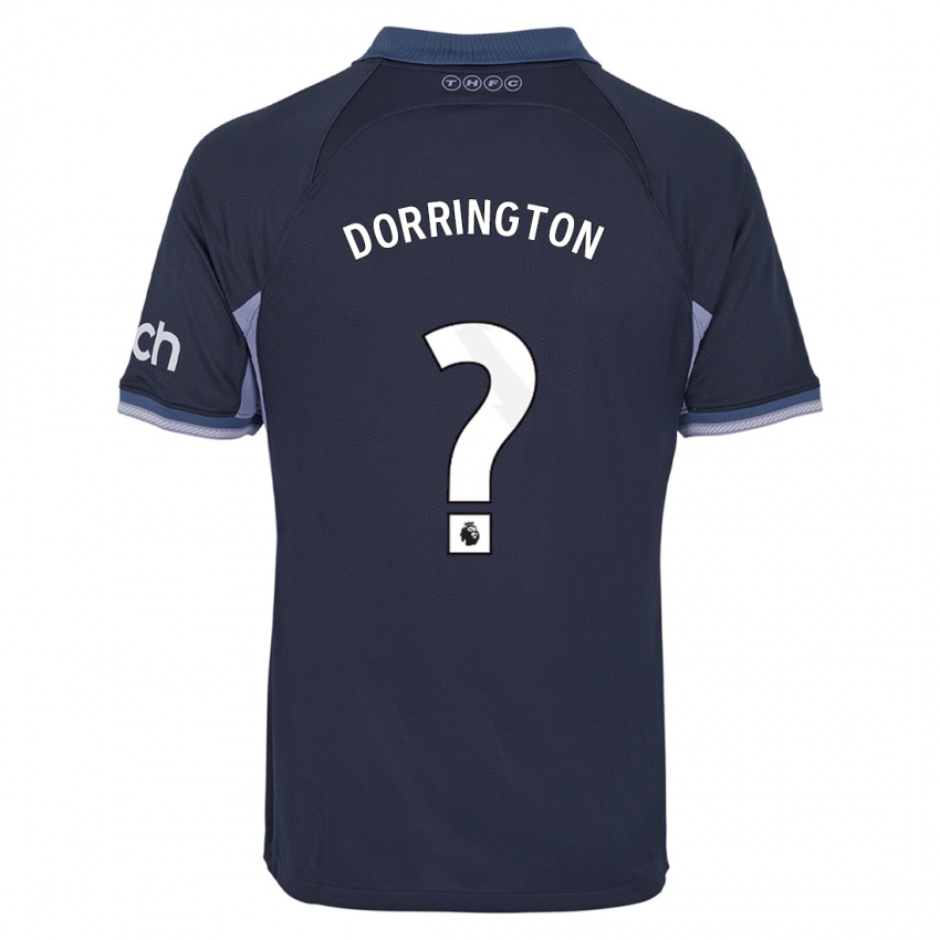 Kinder Alfie Dorrington #0 Dunkelblau Auswärtstrikot Trikot 2023/24 T-Shirt