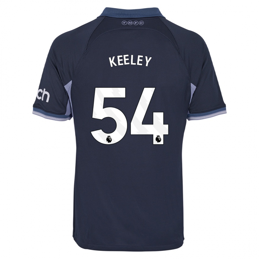 Kinder Josh Keeley #54 Dunkelblau Auswärtstrikot Trikot 2023/24 T-Shirt