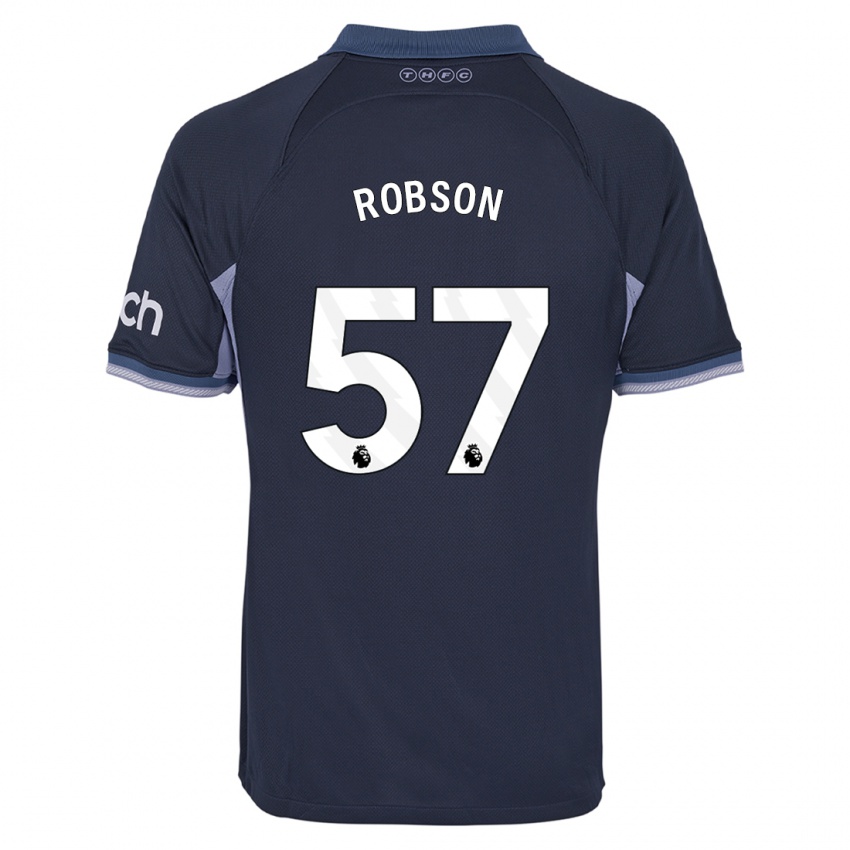 Kinder Max Robson #57 Dunkelblau Auswärtstrikot Trikot 2023/24 T-Shirt
