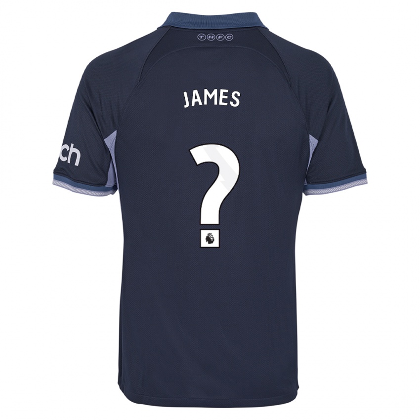 Kinder Herbie James #0 Dunkelblau Auswärtstrikot Trikot 2023/24 T-Shirt