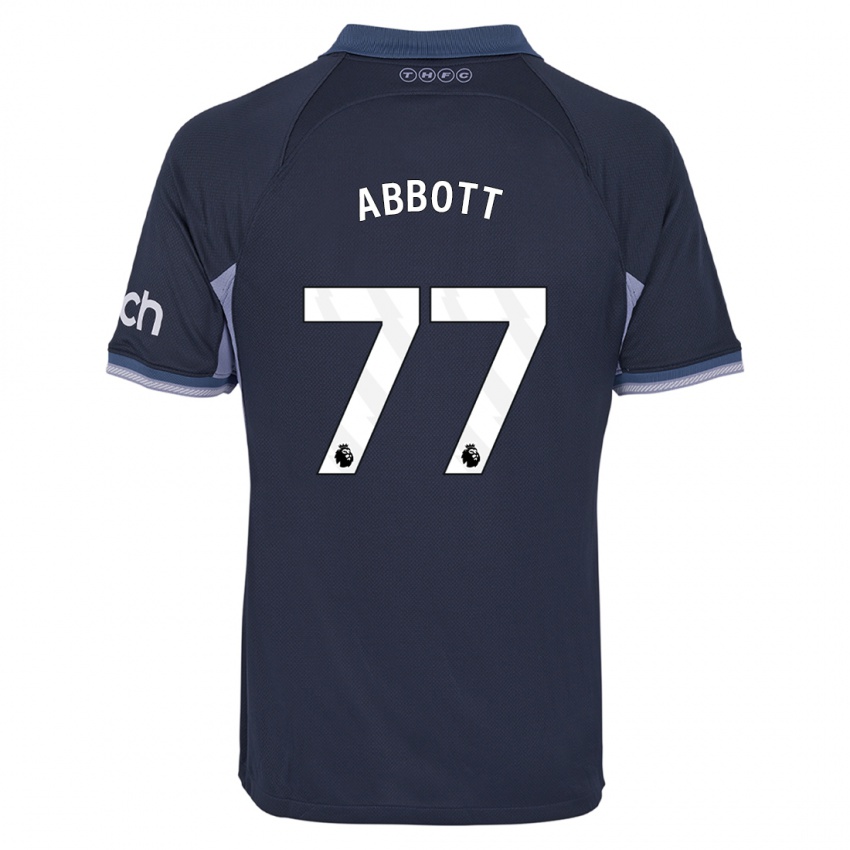 Kinder George Abbott #77 Dunkelblau Auswärtstrikot Trikot 2023/24 T-Shirt
