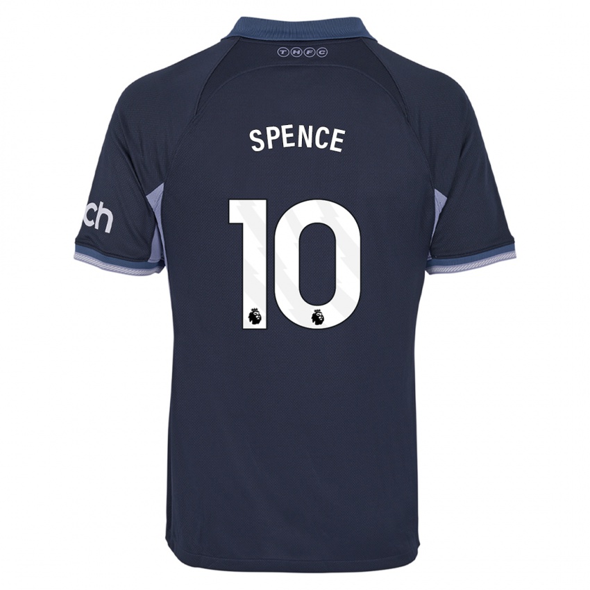 Kinder Drew Spence #10 Dunkelblau Auswärtstrikot Trikot 2023/24 T-Shirt