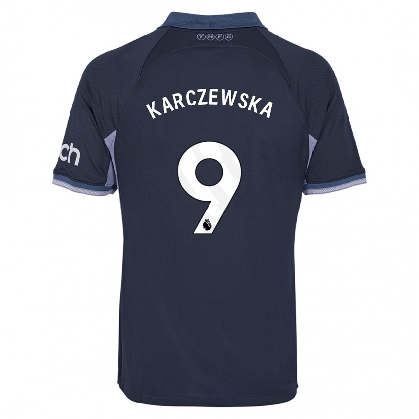 Kinder Nikola Karczewska #9 Dunkelblau Auswärtstrikot Trikot 2023/24 T-Shirt