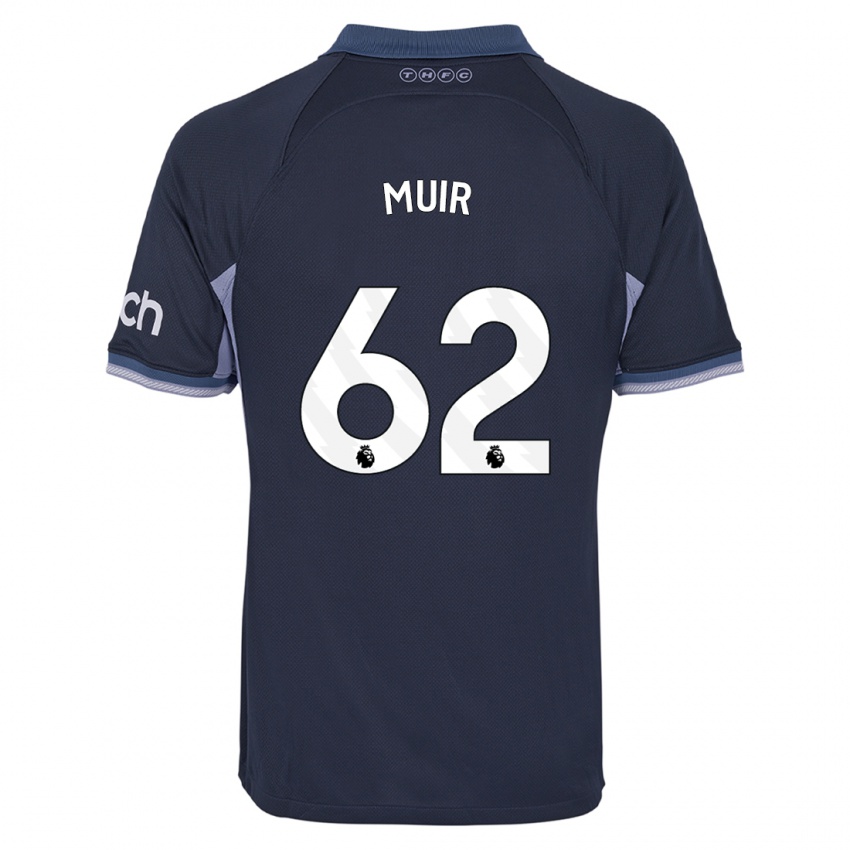 Kinder Marqes Muir #62 Dunkelblau Auswärtstrikot Trikot 2023/24 T-Shirt