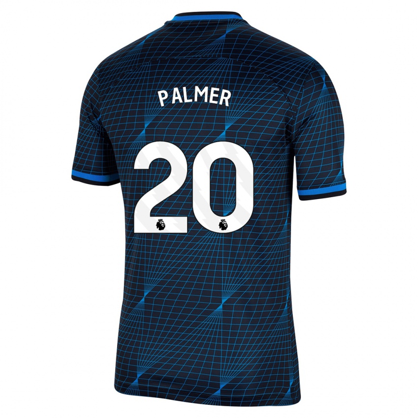 Kinder Cole Palmer #20 Dunkelblau Auswärtstrikot Trikot 2023/24 T-Shirt