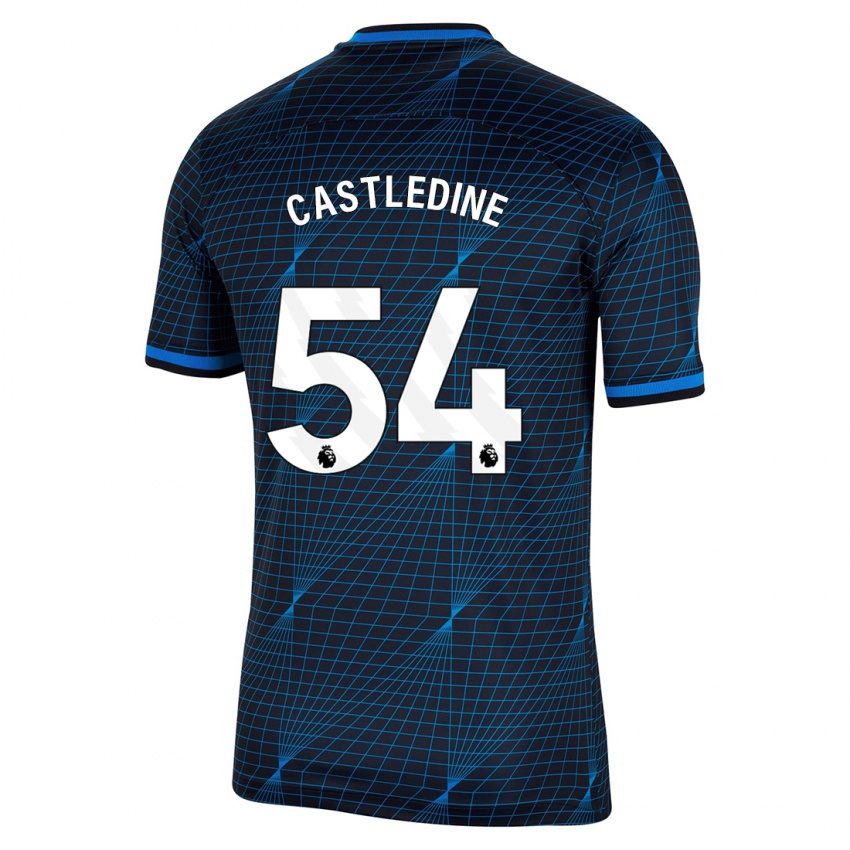 Kinder Leo Castledine #54 Dunkelblau Auswärtstrikot Trikot 2023/24 T-Shirt