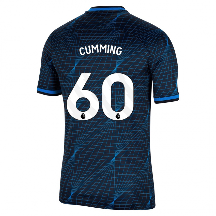 Kinder Jamie Cumming #60 Dunkelblau Auswärtstrikot Trikot 2023/24 T-Shirt
