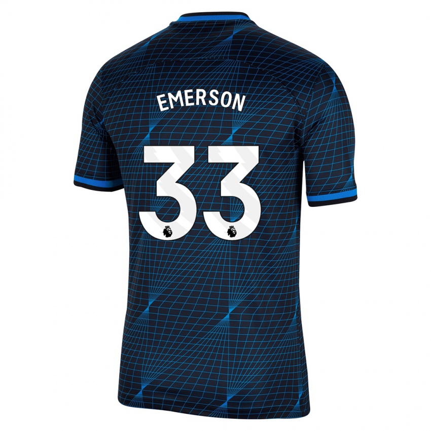 Kinder Emerson #33 Dunkelblau Auswärtstrikot Trikot 2023/24 T-Shirt