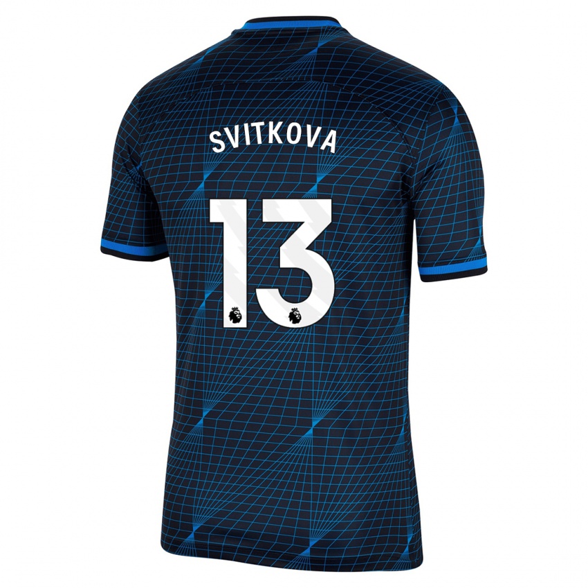 Kinder Katerina Svitkova #13 Dunkelblau Auswärtstrikot Trikot 2023/24 T-Shirt
