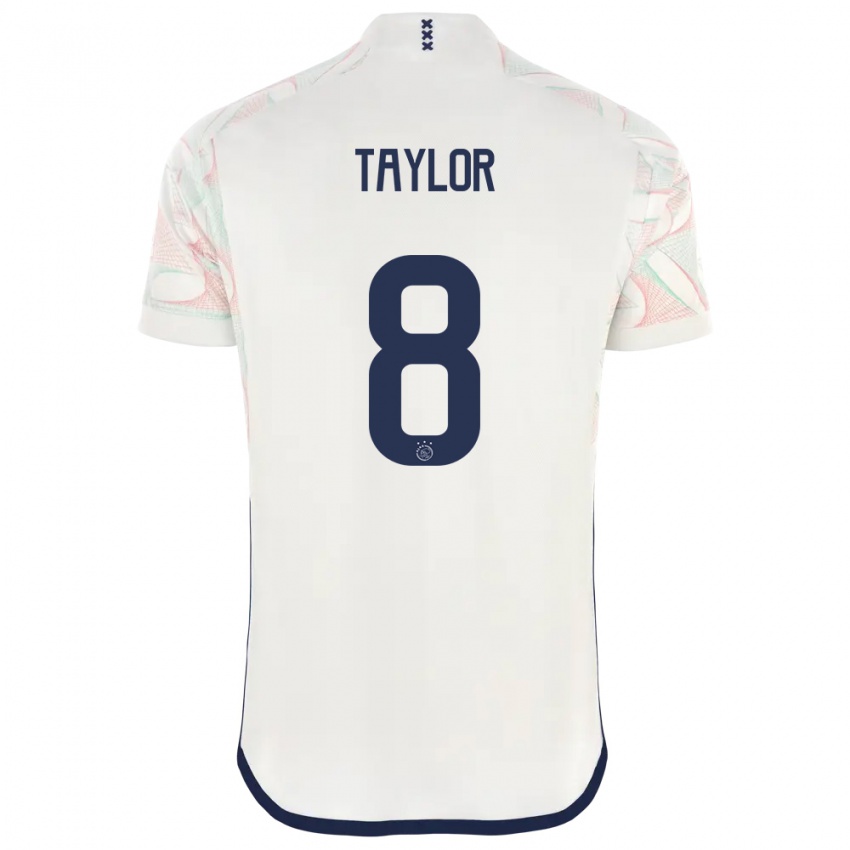 Kinder Kenneth Taylor #8 Weiß Auswärtstrikot Trikot 2023/24 T-Shirt