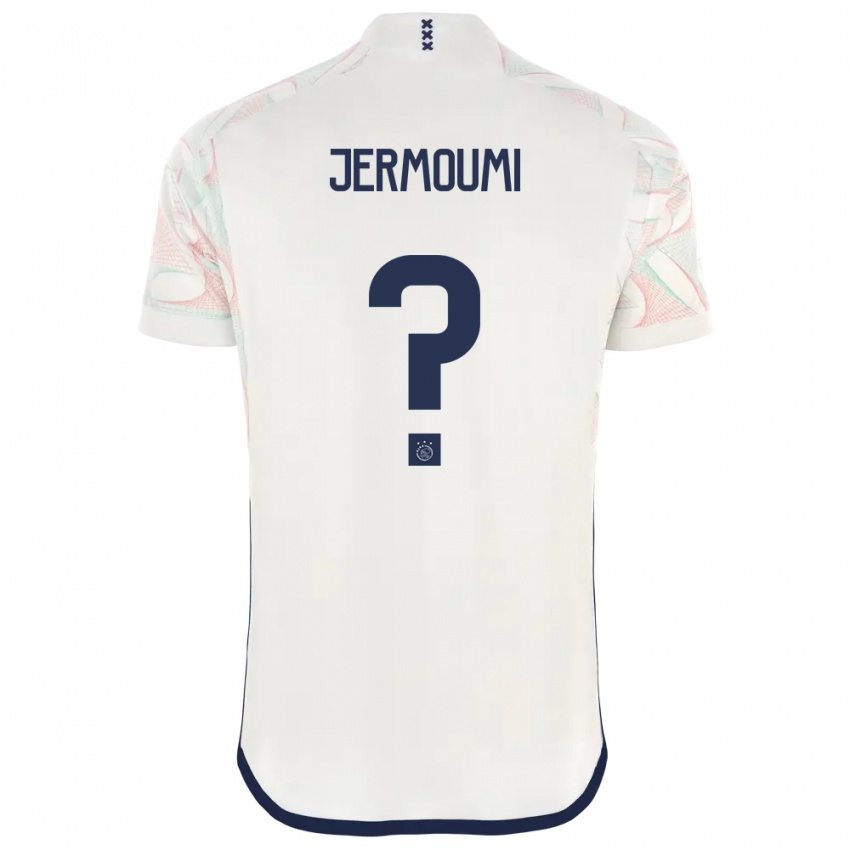 Kinder Diyae Jermoumi #0 Weiß Auswärtstrikot Trikot 2023/24 T-Shirt