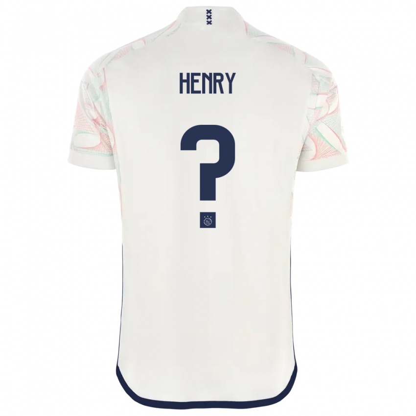 Kinder Alvaro Henry #0 Weiß Auswärtstrikot Trikot 2023/24 T-Shirt