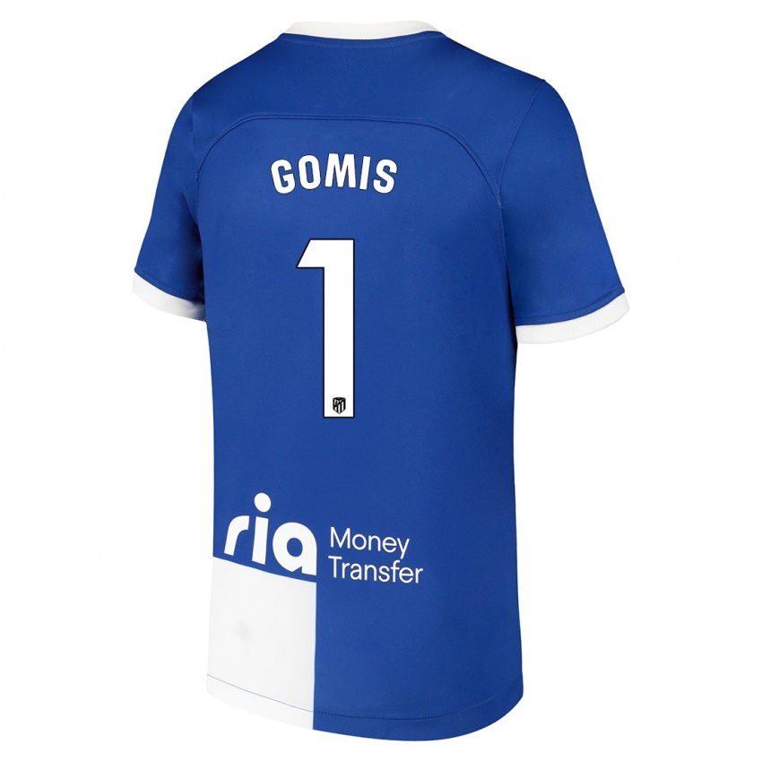 Kinder Antonio Gomis #1 Blau Weiss Auswärtstrikot Trikot 2023/24 T-Shirt