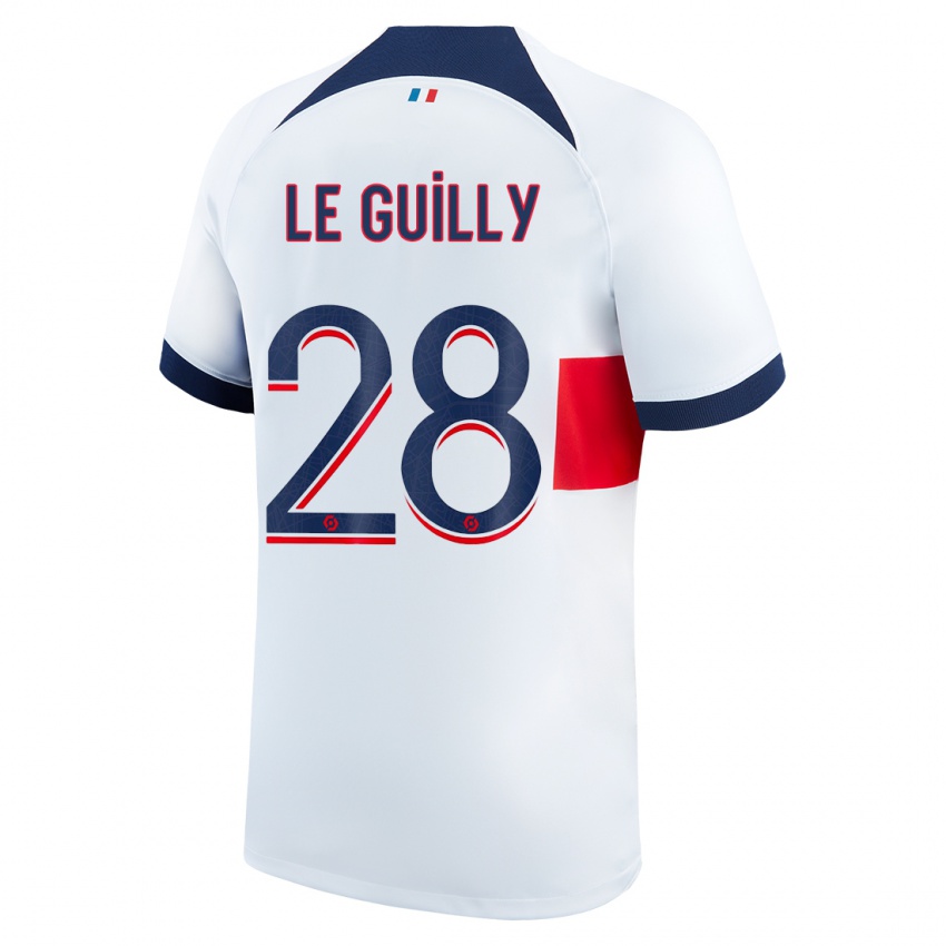 Kinder Jade Le Guilly #28 Weiß Auswärtstrikot Trikot 2023/24 T-Shirt