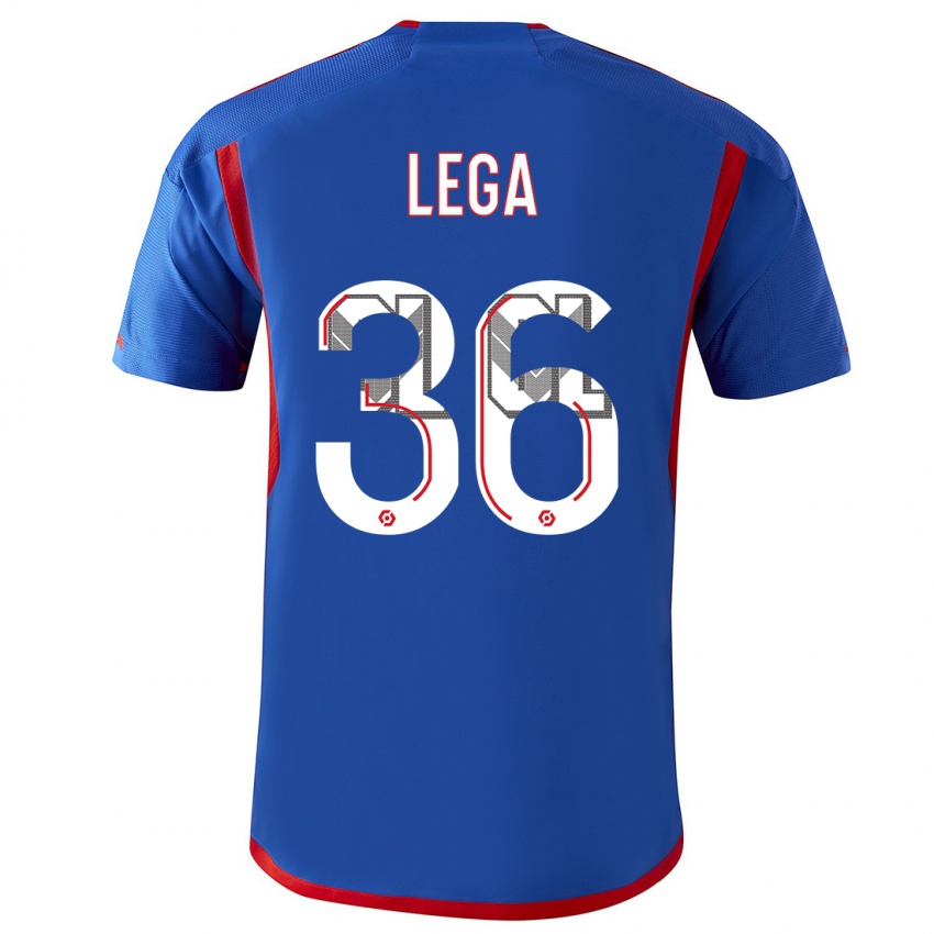 Kinder Sekou Lega #36 Blau Rot Auswärtstrikot Trikot 2023/24 T-Shirt