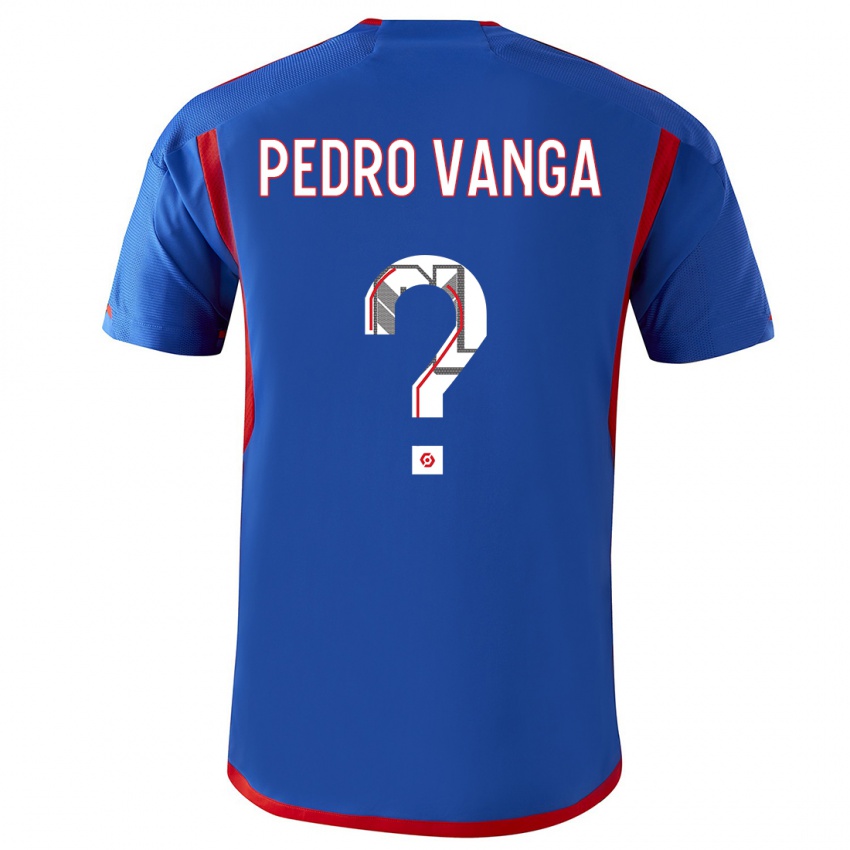 Kinder Emerson Pedro Vanga #0 Blau Rot Auswärtstrikot Trikot 2023/24 T-Shirt