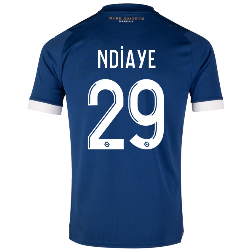 Kinder Iliman Ndiaye #29 Dunkelblau Auswärtstrikot Trikot 2023/24 T-Shirt