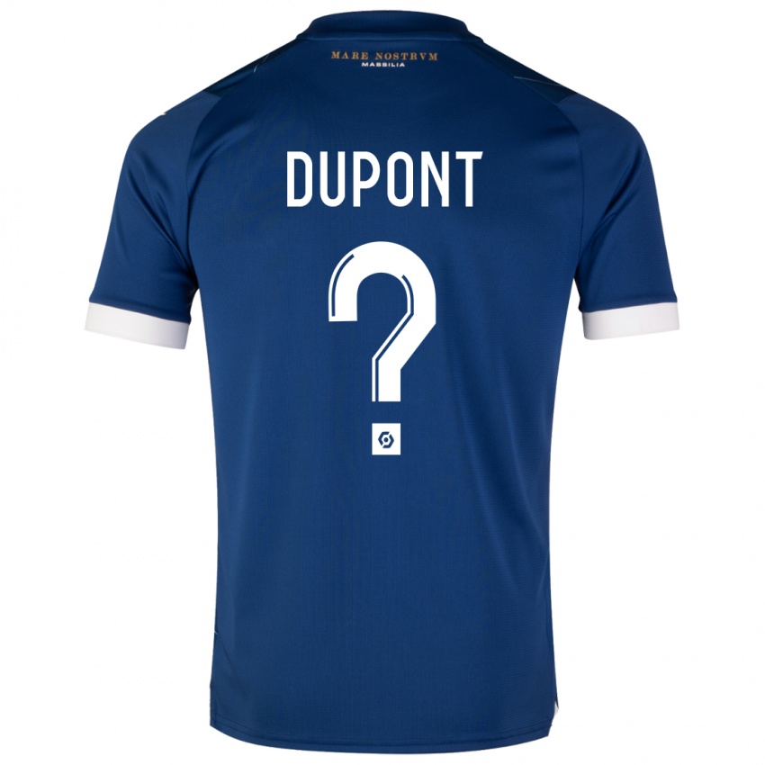 Kinder Hugo Dupont #0 Dunkelblau Auswärtstrikot Trikot 2023/24 T-Shirt