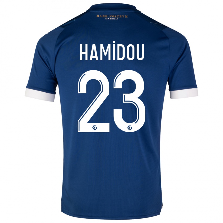 Kinder Jamila Hamidou #23 Dunkelblau Auswärtstrikot Trikot 2023/24 T-Shirt