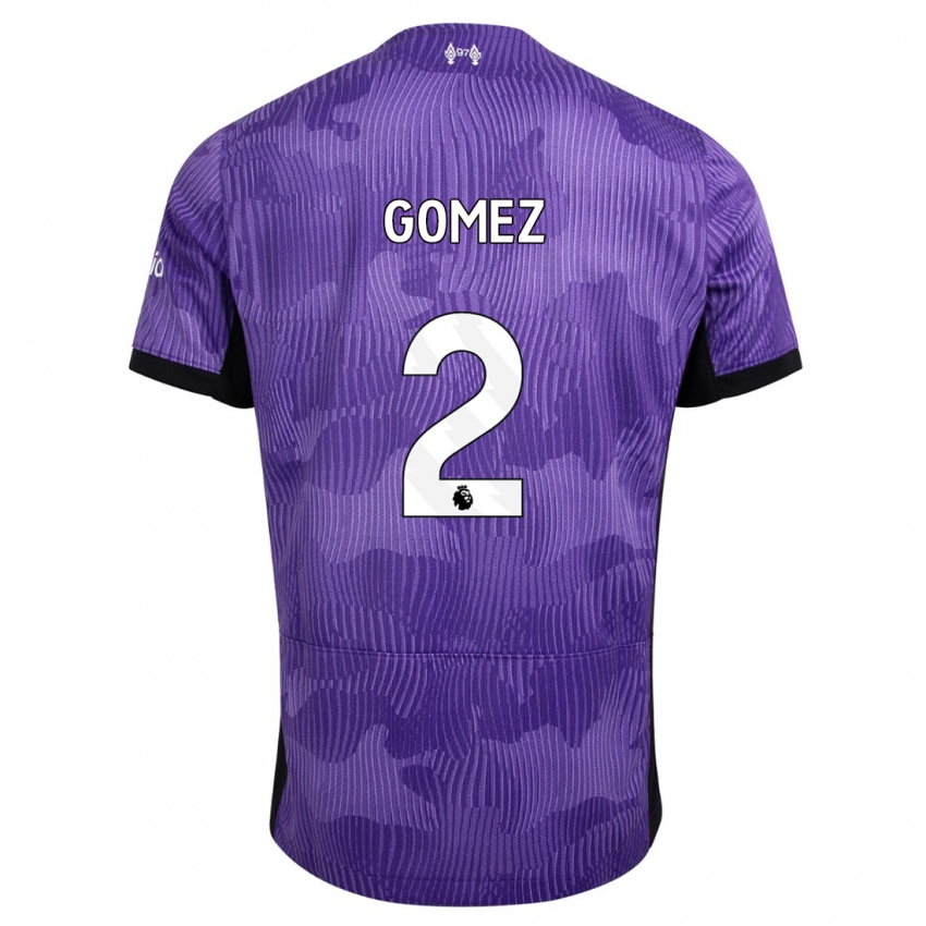 Kinder Joe Gomez #2 Lila Ausweichtrikot Trikot 2023/24 T-Shirt