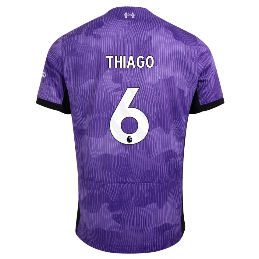 Kinder Thiago #6 Lila Ausweichtrikot Trikot 2023/24 T-Shirt