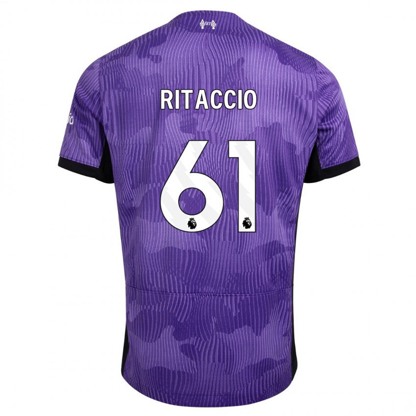 Kinder Matteo Ritaccio #61 Lila Ausweichtrikot Trikot 2023/24 T-Shirt