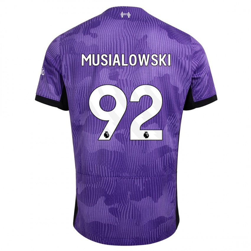 Kinder Mateusz Musialowski #92 Lila Ausweichtrikot Trikot 2023/24 T-Shirt