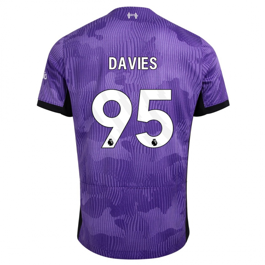 Kinder Harvey Davies #95 Lila Ausweichtrikot Trikot 2023/24 T-Shirt