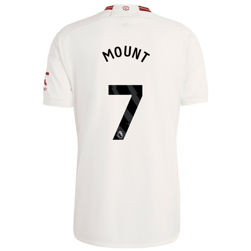 Kinder Mason Mount #7 Weiß Ausweichtrikot Trikot 2023/24 T-Shirt