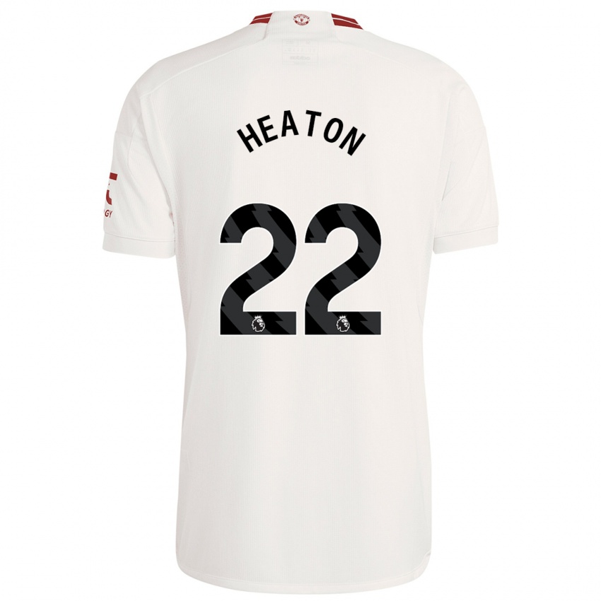Kinder Tom Heaton #22 Weiß Ausweichtrikot Trikot 2023/24 T-Shirt